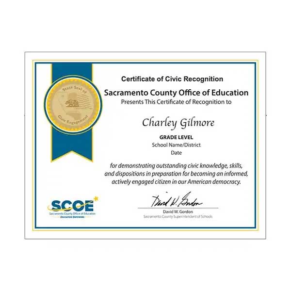 Civic Engagement Certificate