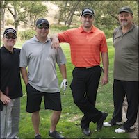 Group of golfers posing