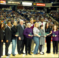 Teachers of the Year on court