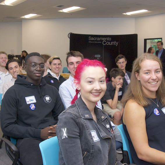 Students seated in audience