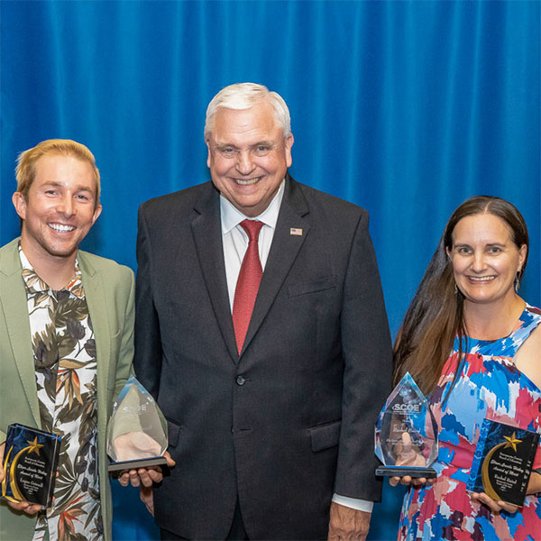 Teachers with County Superintendent