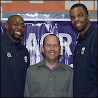 Rob Myers, Anthony Johnson, and Shelden Williams