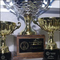 Academic Bowl trophies