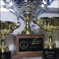 Academic Bowl trophies