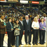 Teachers of the Year on court