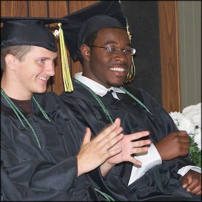 Graduates applauding