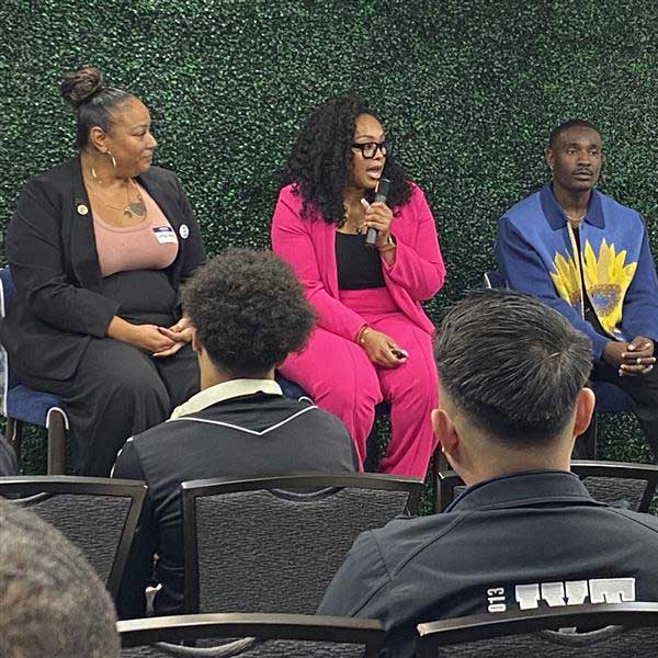 Panelist speaking