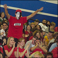 Students cheering in the audience