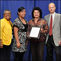 Jacqueline Byers, Vicki Talo, Inez Reyes, and Steve Wringley