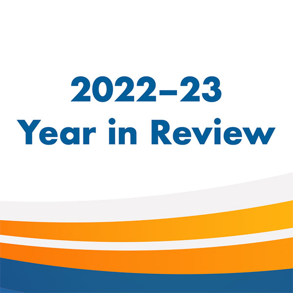 2021–2022 Year in Review title slide