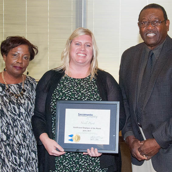 Carmen Walker, Nicole Peyret, and Alfred Brown