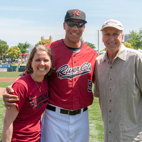 Nichole Harshbarger, Kyle Blanks, and George Helms