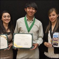 Students with certificates