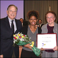 Dr. Joe Petterle, Adrian Brown, and Elinor L. Hickey
