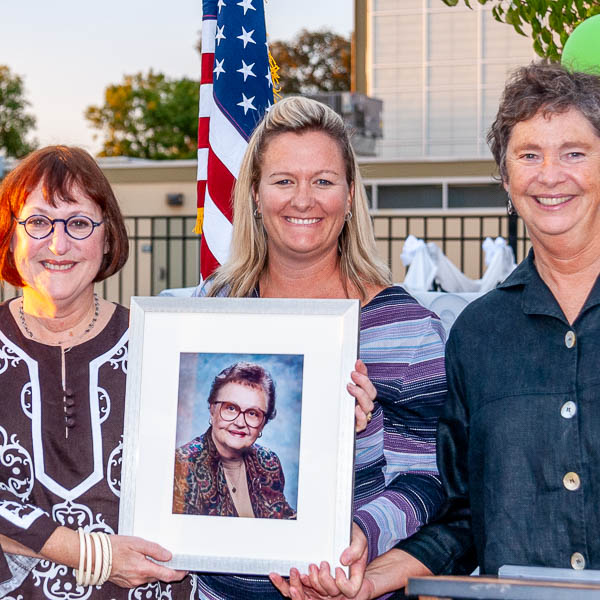 Gretchen Bender with Nancy Hickey Dannevik and Ellen Hickey.