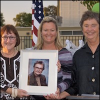 Gretchen Bender with Nancy Hickey Dannevik and Ellen Hickey.