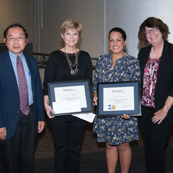 Harold Fong, Marilyn Rahlf, Brandee Brewer, and Louise Stymeist