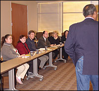 Audience listening to speaker