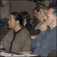 Audience at H1N1 flu workshop