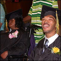 Graduates smiling