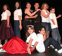 Group of lip sync contestants posing