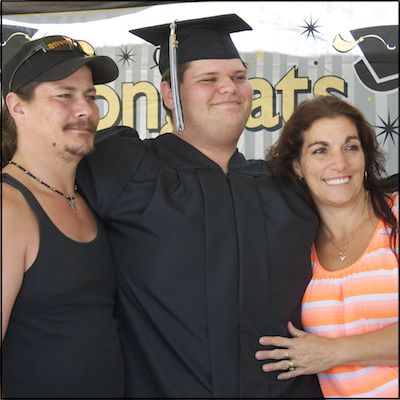 Graduate with parents