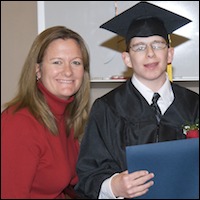 Gretchen C. Bender with student