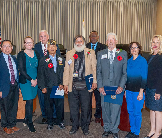 Operation Recognition graduates posing with Board trustees