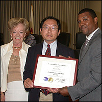 Judy Holsinger, Harold Fong, and Ferrel Love