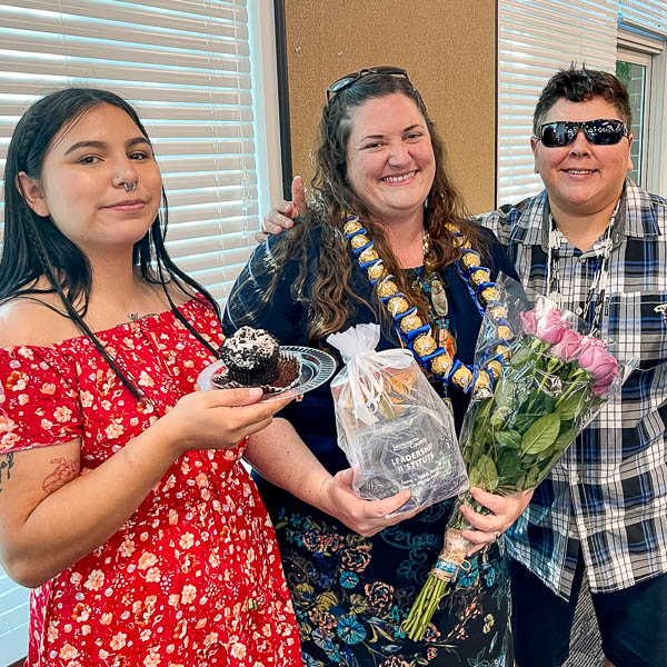 Graduate with family