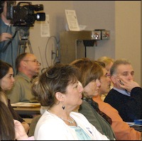 Seminar audience listening