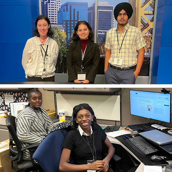 Charlotte Persons, Kara Hughes, Ishan Singh, Hilena Daniel, and Ini Effiong