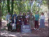 Group posing with Sierra Club sign