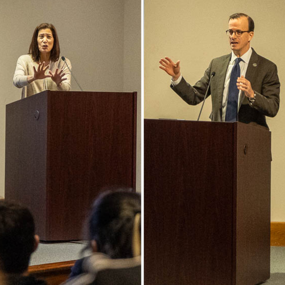 Tani Cantil-Sakauye and Marc Berman