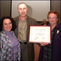 Margaret Fichtner, Pete Shnaydman, and Elinor Lincoln Hickey