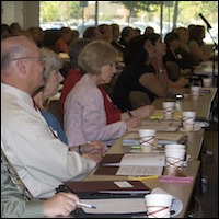 Audience at H1N1 flu workshop