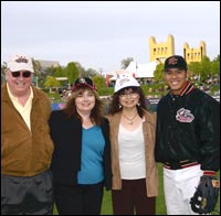 Dave Gordon, Cheryl Dultz, Skye Mie Smith, and Kurt Suzuki posing