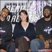 Quincy Douby, Janet Anderson and John Salmons