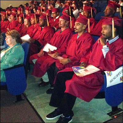 SCBC clients attending High School Equivalency graduation ceremony