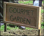 Wooden Gourmet Garden sign