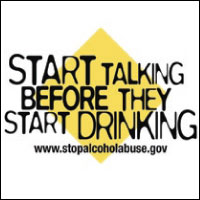 Start talking before they start drinking logo