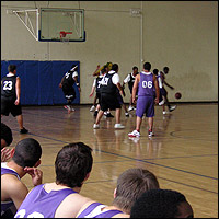 Players on the court
