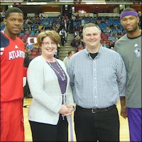 Atlanta and Sacramento captains with Nicole Naditz and Robert Brewer