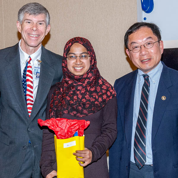 Greg Geeting and Harold Fong with student