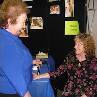 Employees at health fair