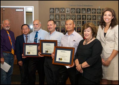 Bill Lane, Harold Fong, Eleanor Brown, Penny Schwinn, Brad Hulan, Larry Woodward, and Tyrone Nguyen