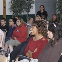 Audience listening to speaker