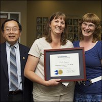 Harold Fong, Paula Emmons, and Sharon Holstage