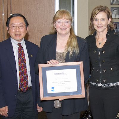 Harold Fong, Christina Newport, and Beth Vieira