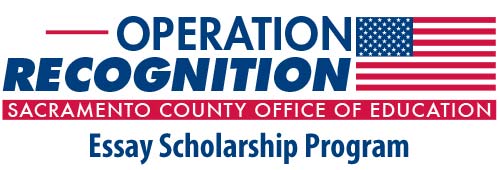 Sacramento County Office of Education Operation Recognition Essay Scholarship Program logotype